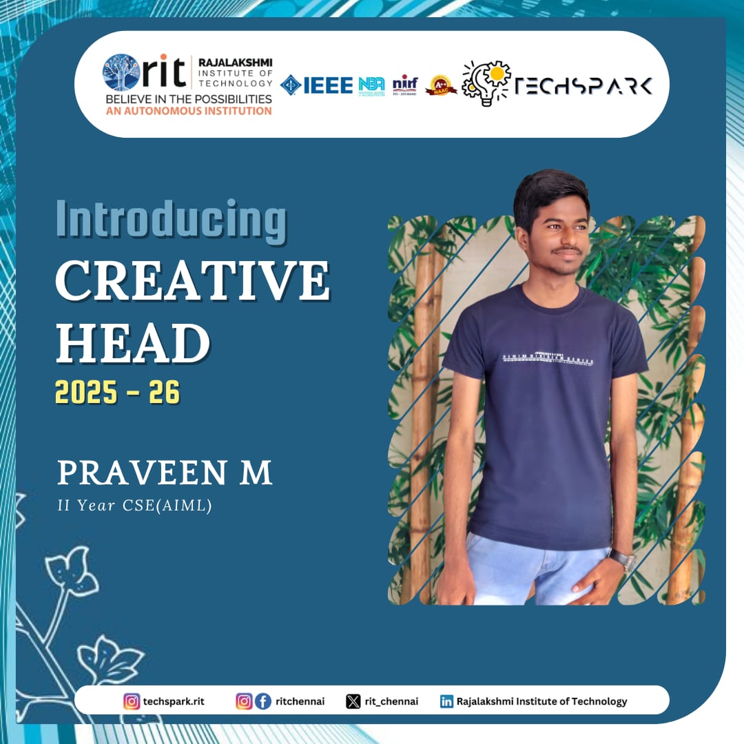 Creative Head 2025-26 introduction poster
